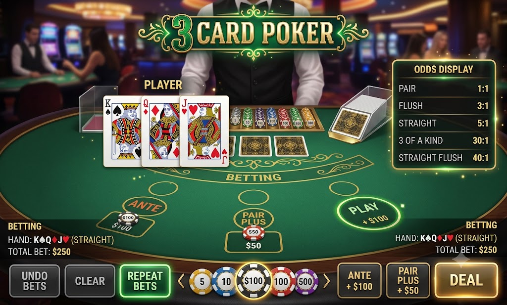 3 Card Poker at JILLI333-ACE