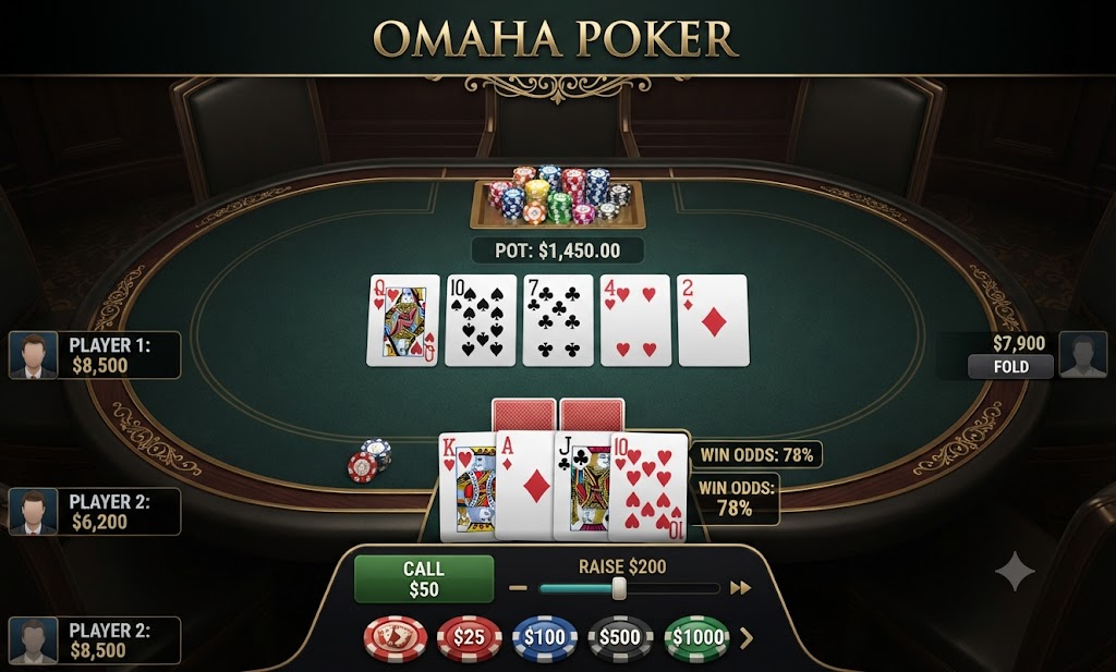 Omaha Poker at JILLI333-ACE